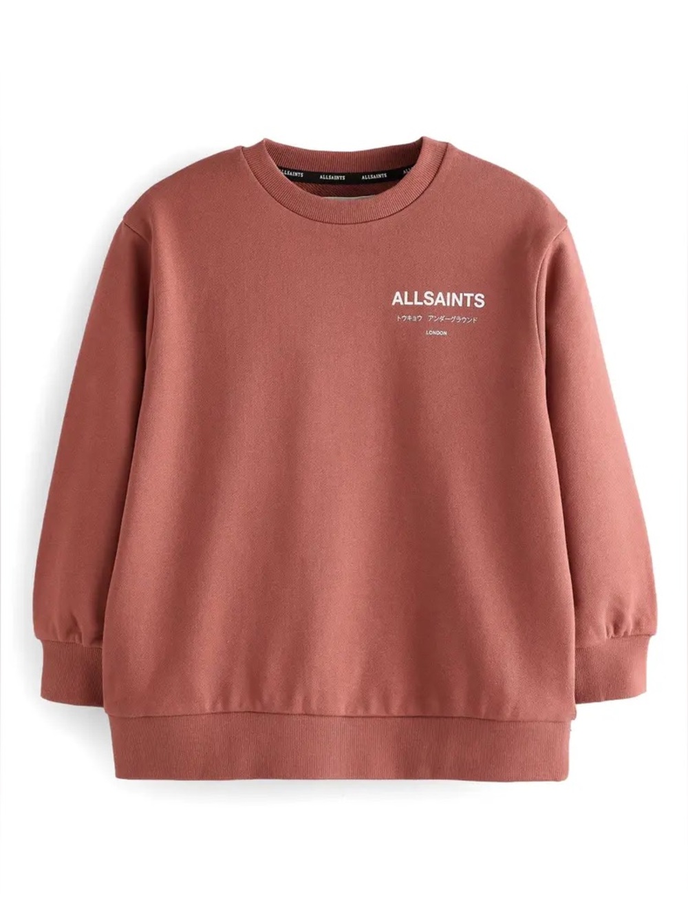 NWT Allsaints SMallsaints Kids' Oversize Underground Logo Crewneck Size 10